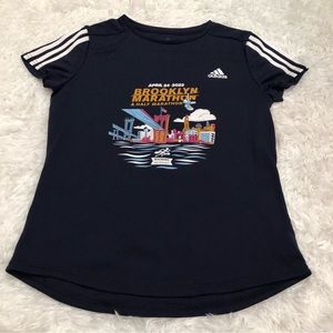 Adidas Brooklyn Marathon and half Marathon NYC Runs Shirt Size L